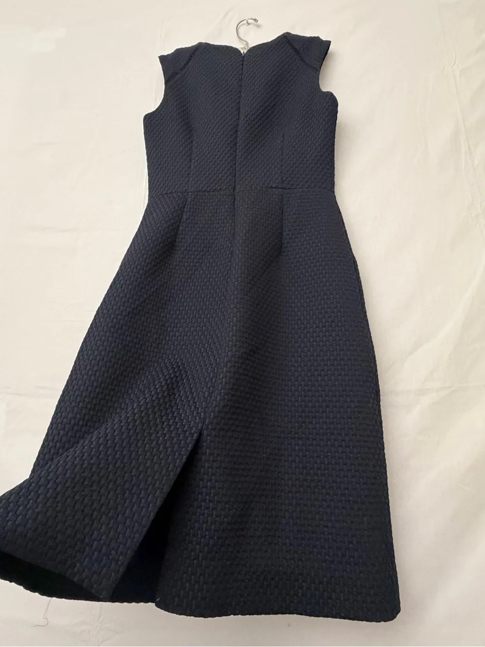 J.Crew Women’s Navy Textured Sleeveless Dress Size 0(A815)